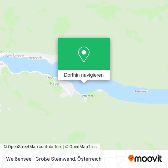 Weißensee - Große Steinwand Karte