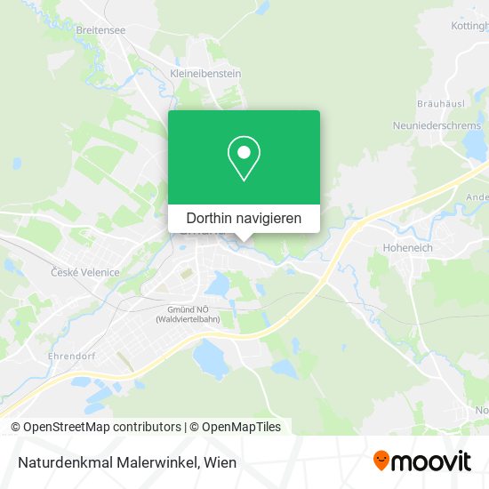 Naturdenkmal Malerwinkel Karte