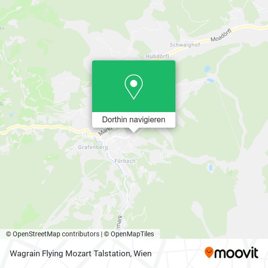 Wagrain Flying Mozart Talstation Karte