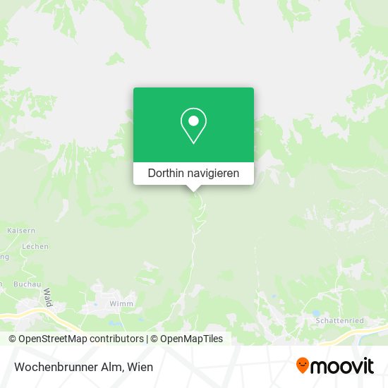 Wochenbrunner Alm Karte