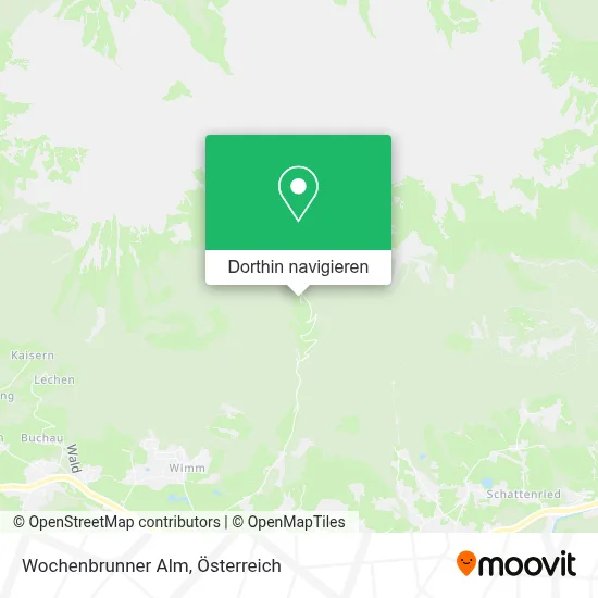 Wochenbrunner Alm Karte