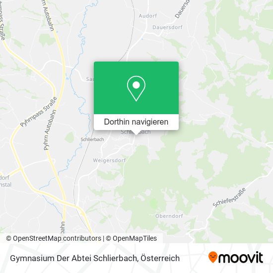 Gymnasium Der Abtei Schlierbach Karte