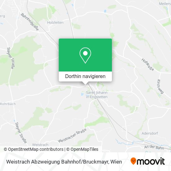 Weistrach Abzweigung Bahnhof / Bruckmayr Karte