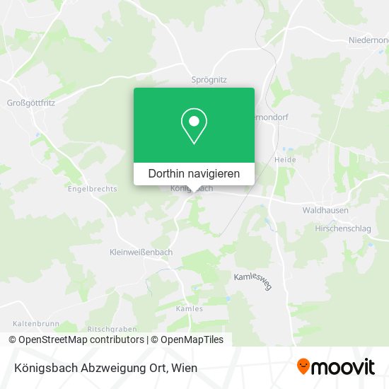 Königsbach Abzweigung Ort Karte