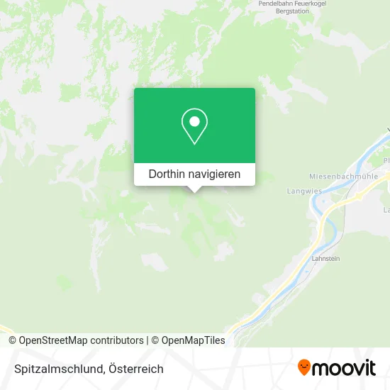 Spitzalmschlund Karte