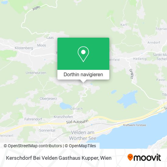 Kerschdorf Bei Velden Gasthaus Kupper Karte