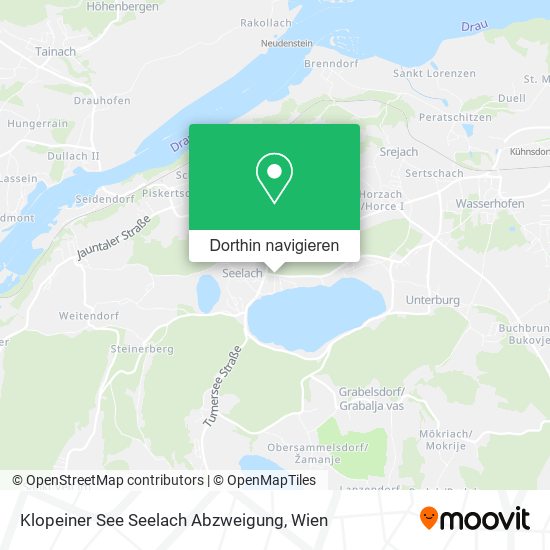 Klopeiner See Seelach Abzweigung Karte