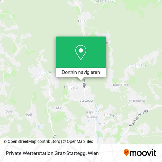 Private Wetterstation Graz-Stattegg Karte