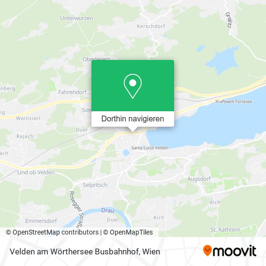 Velden am Wörthersee Busbahnhof Karte