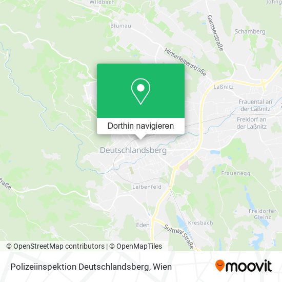 Polizeiinspektion Deutschlandsberg Karte