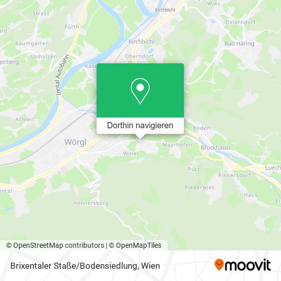 Brixentaler Staße / Bodensiedlung Karte