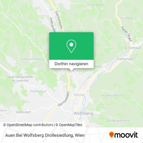 Auen Bei Wolfsberg Drollesiedlung Karte