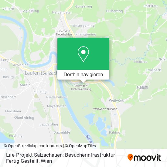 Life-Projekt Salzachauen: Besucherinfrastruktur Fertig Gestellt Karte