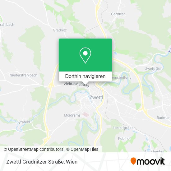 Zwettl Gradnitzer Straße Karte