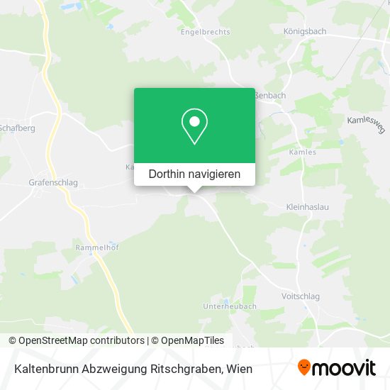 Kaltenbrunn Abzweigung Ritschgraben Karte