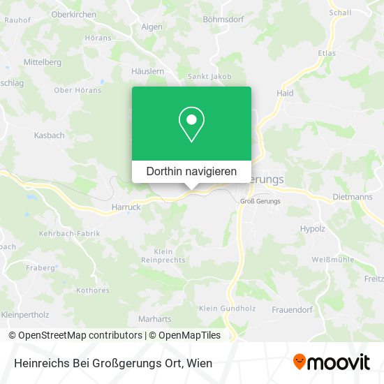 Heinreichs Bei Großgerungs Ort Karte