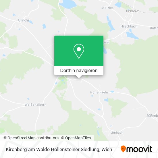 Kirchberg am Walde Hollensteiner Siedlung Karte