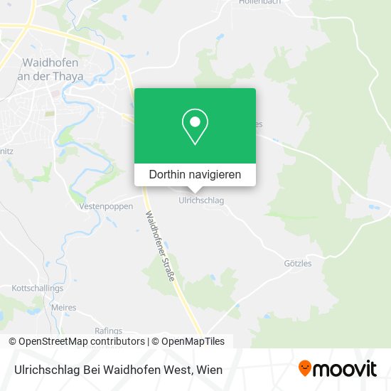 Ulrichschlag Bei Waidhofen West Karte