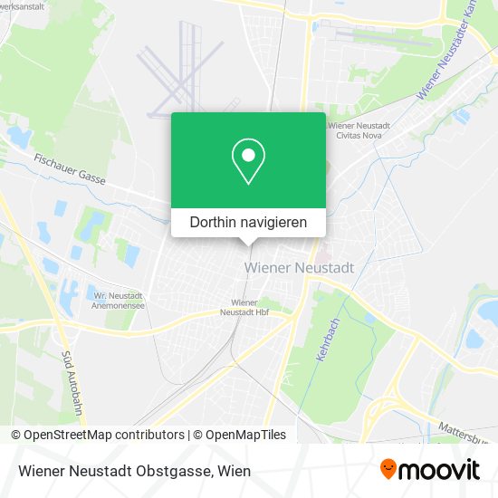 Wiener Neustadt Obstgasse Karte