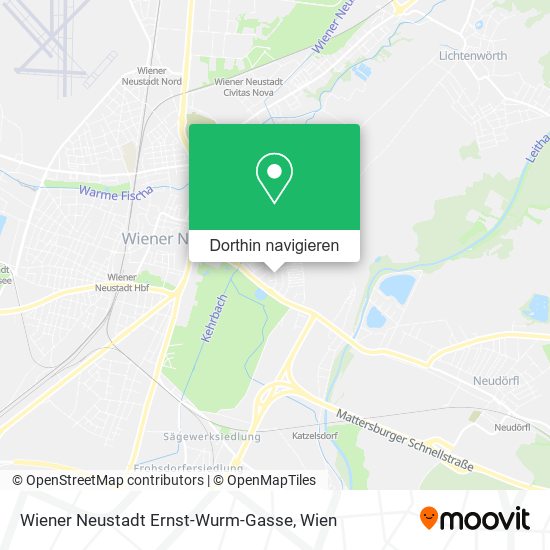 Wiener Neustadt Ernst-Wurm-Gasse Karte