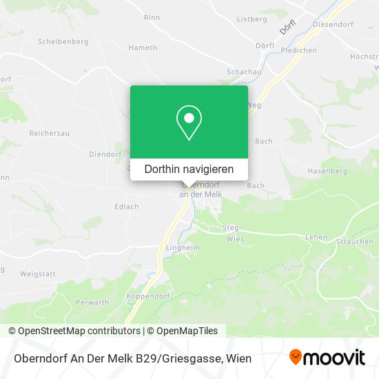 Oberndorf An Der Melk B29 / Griesgasse Karte