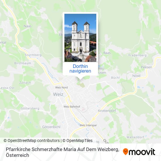 Pfarrkirche Schmerzhafte Maria Auf Dem Weizberg Karte