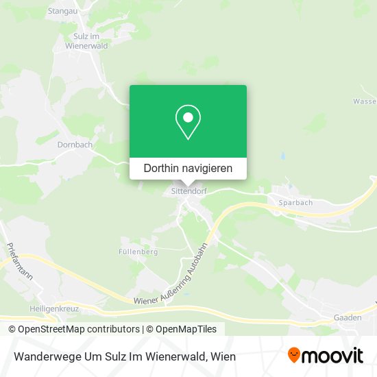 Wanderwege Um Sulz Im Wienerwald Karte