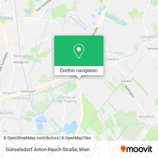 Günselsdorf Anton-Rauch-Straße Karte