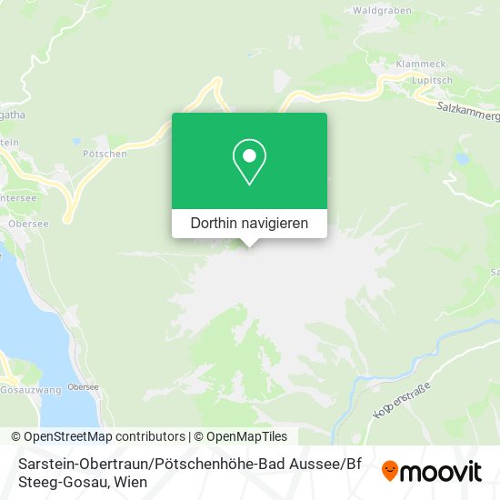 Sarstein-Obertraun / Pötschenhöhe-Bad Aussee / Bf Steeg-Gosau Karte