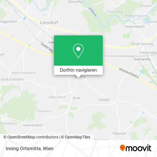 Inning Ortsmitte Karte