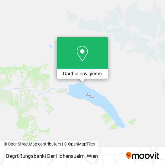 Begrüßungsbankl Der Hohenaualm Karte