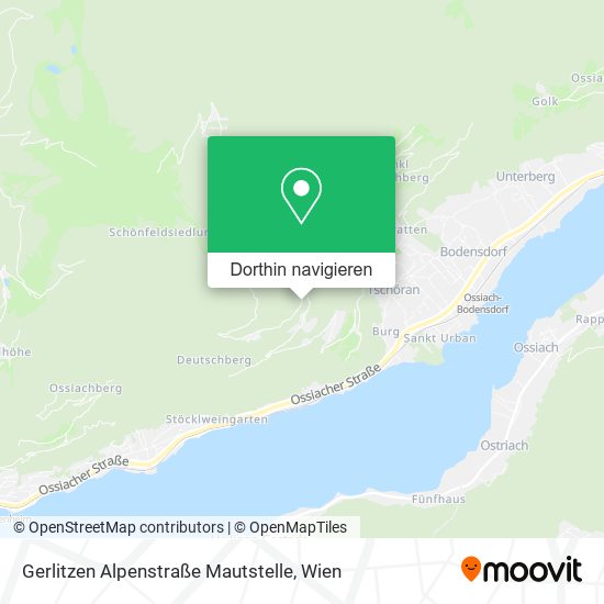 Gerlitzen Alpenstraße Mautstelle Karte