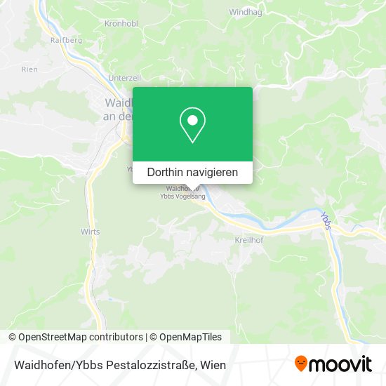 Waidhofen / Ybbs Pestalozzistraße Karte