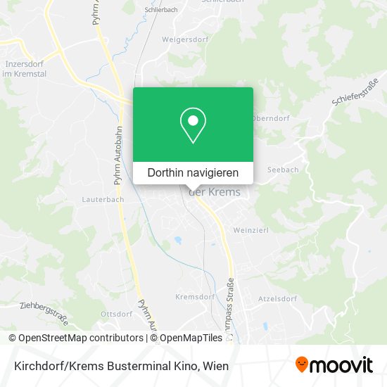 Kirchdorf / Krems Busterminal Kino Karte