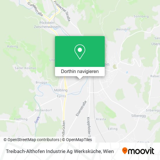 Treibach-Althofen Industrie Ag Werksküche Karte