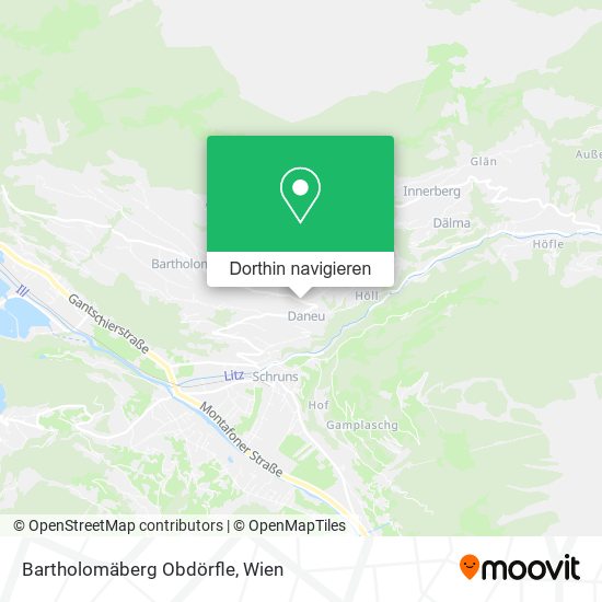 Bartholomäberg Obdörfle Karte