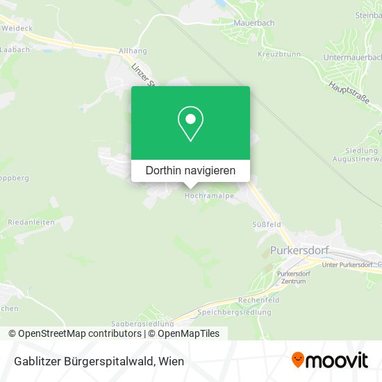 Gablitzer Bürgerspitalwald Karte