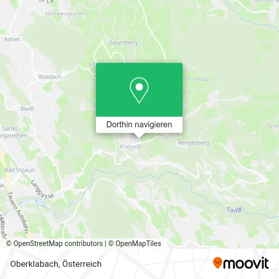 Oberklabach Karte
