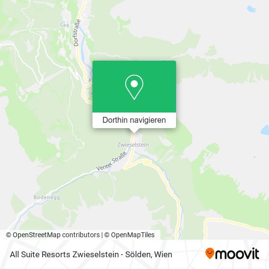 All Suite Resorts Zwieselstein - Sölden Karte