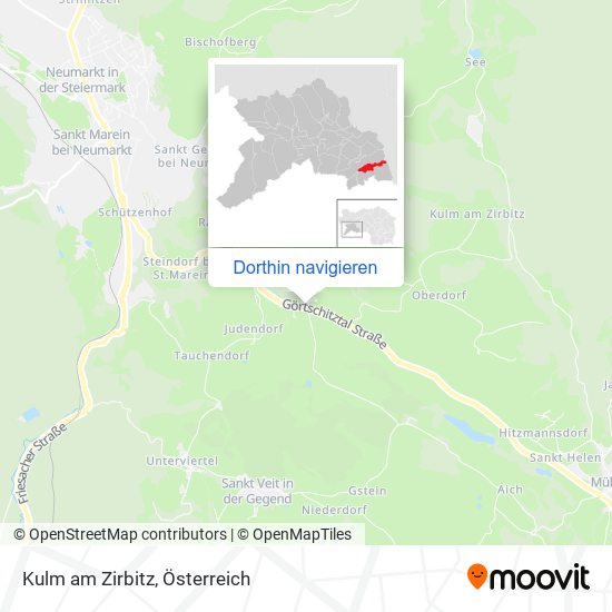 Kulm am Zirbitz Karte