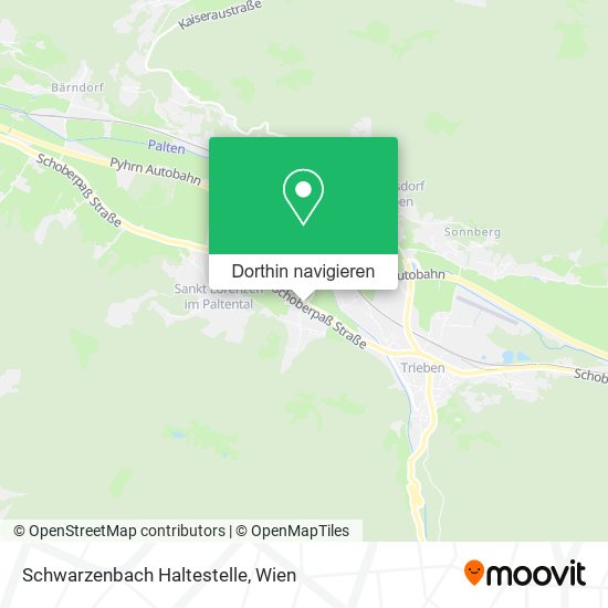 Schwarzenbach Haltestelle Karte