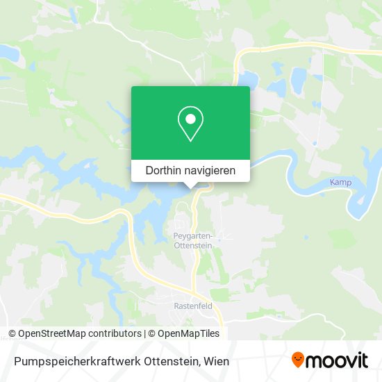 Pumpspeicherkraftwerk Ottenstein Karte