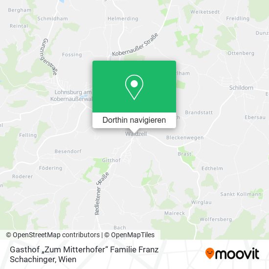 Gasthof „Zum Mitterhofer“ Familie Franz Schachinger Karte