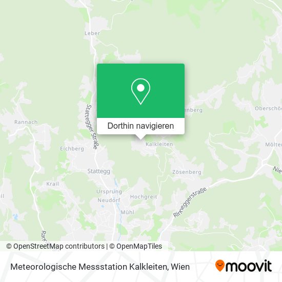 Meteorologische Messstation Kalkleiten Karte