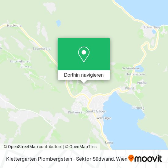 Klettergarten Plombergstein - Sektor Südwand Karte