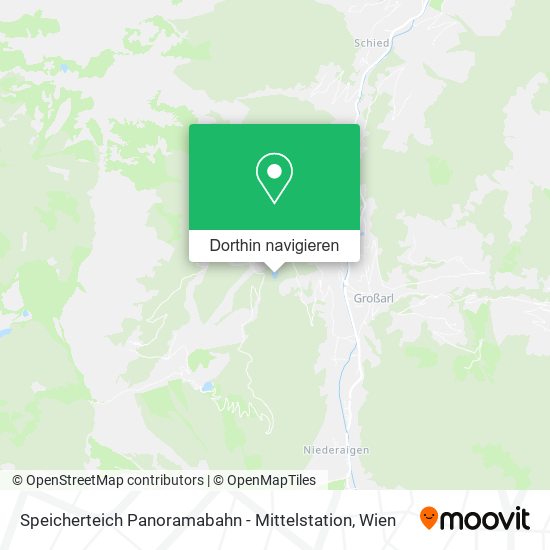 Speicherteich Panoramabahn - Mittelstation Karte
