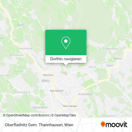 Oberfladnitz Gem. Thannhausen Karte