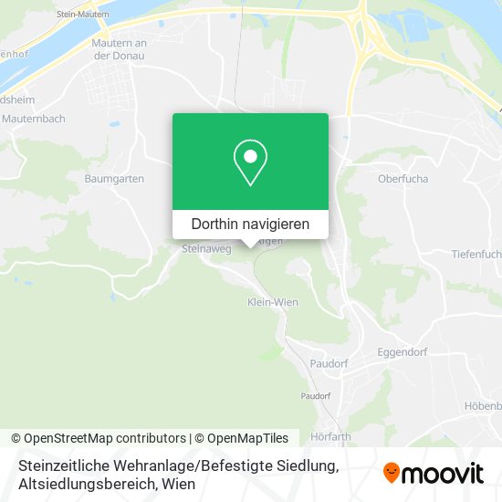 Steinzeitliche Wehranlage / Befestigte Siedlung, Altsiedlungsbereich Karte