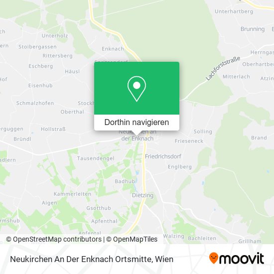 Neukirchen An Der Enknach Ortsmitte Karte