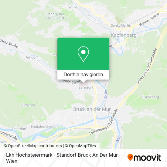 Lkh Hochsteiermark - Standort Bruck An Der Mur Karte